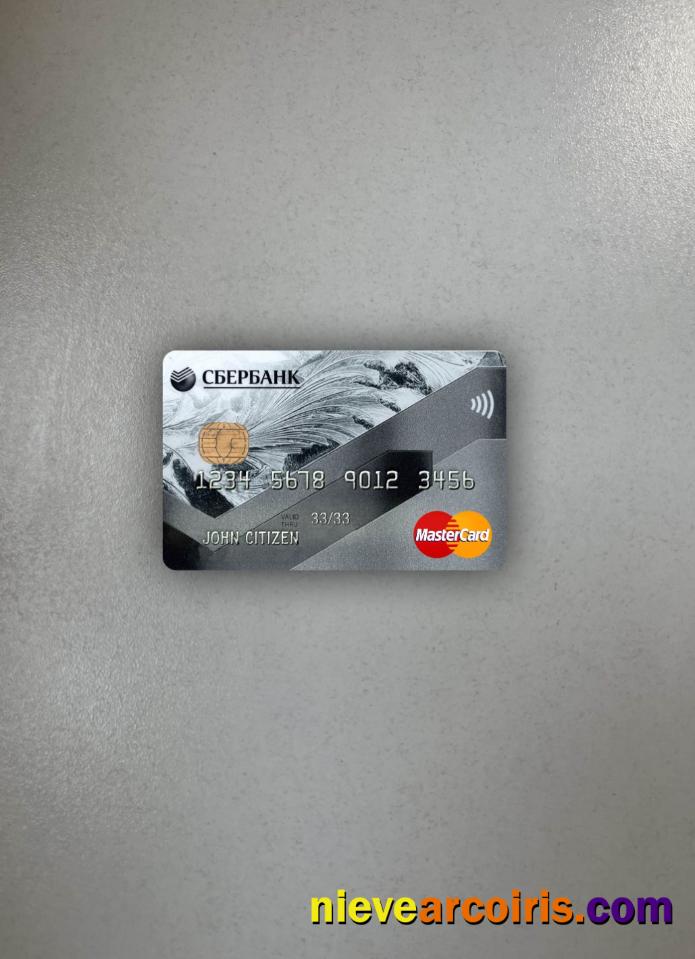 Russia Sberbank Mastercard gray photolook
